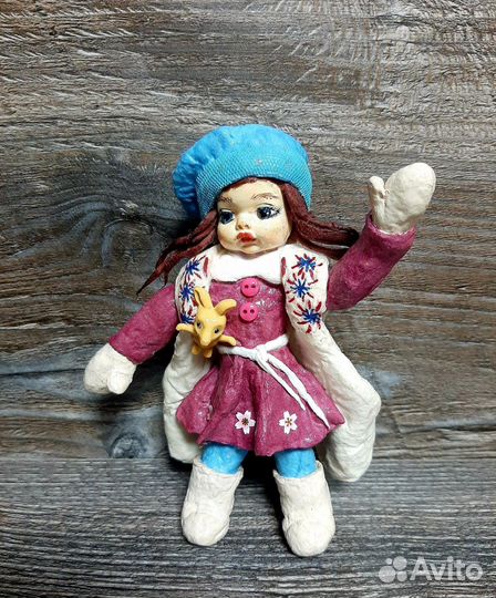 Ватная елочная игрушка (игрушка на елку)