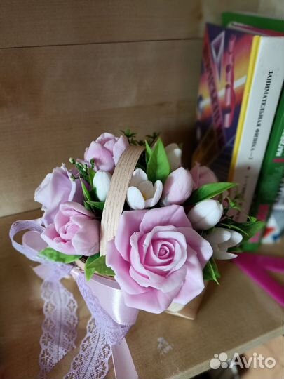 Букет из мыла на день учителя