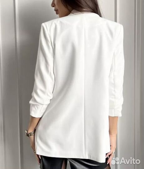 Белый пиджак zara xs