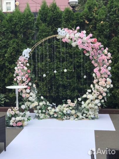 Украшение зала на свадьбу, оформление свадебное