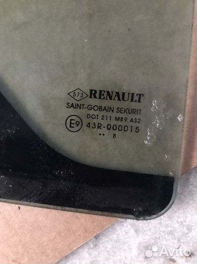 Форточка задней правой двери Рено Кангу 2(989)