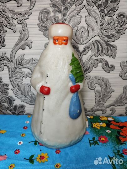 Дед мороз и снегурочка СССР пластик