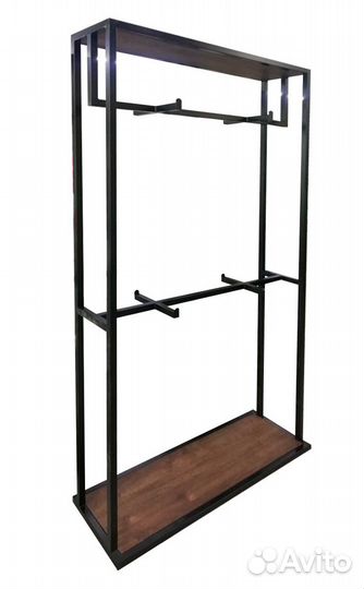 Вешала пристенные, рейлы для магазинов одежды