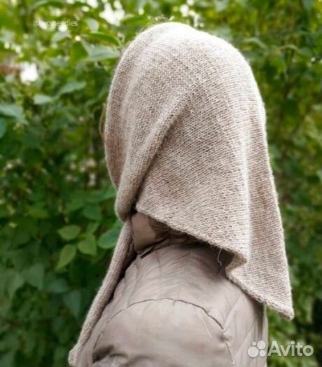 Вязаная косынка из кашемира