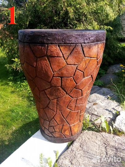 Авторские вазоны, кашпо из армированного бетона