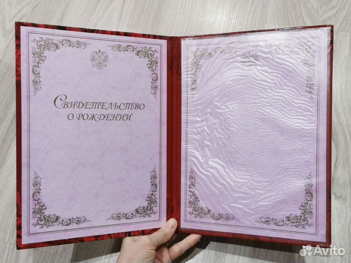 Папка свидетельство о рождении