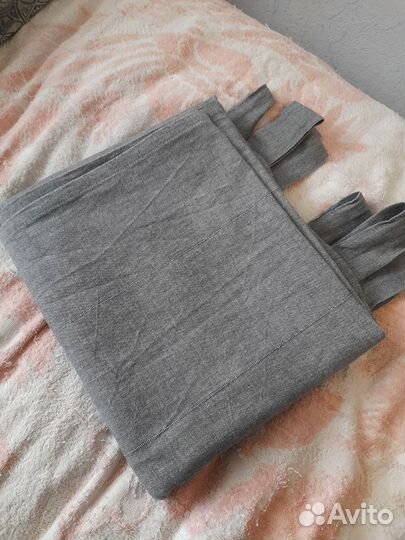 Штора IKEA lenda серые