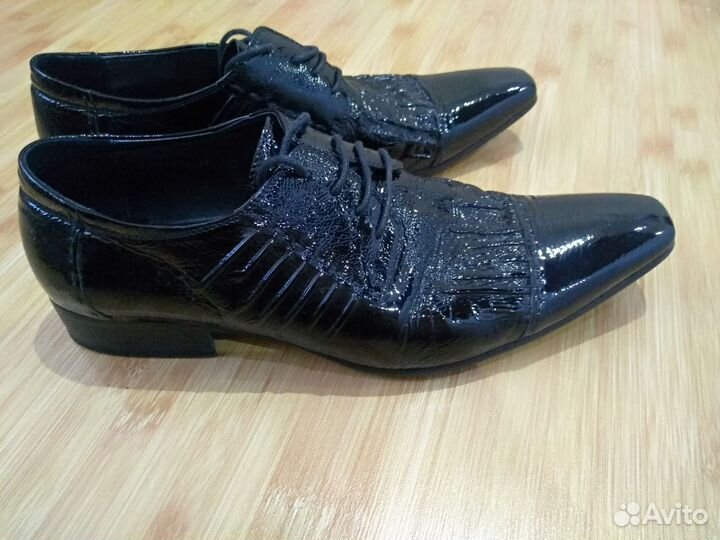 Туфли мужские кожа/лак