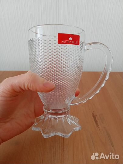 Стеклянные кружки набор 6 шт