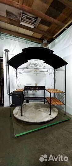 Мангал с печью