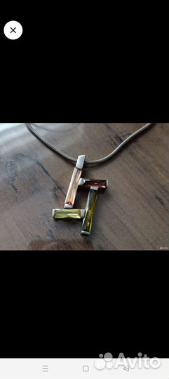 Итальянские украшения (подвеска, кольцо, серьги)