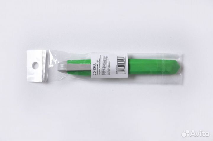 Нож канцелярский 9 мм consul, фиксатор, ассорти