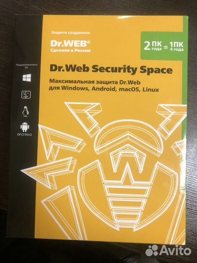 Антивирус Dr. Web Security Space, для Windows