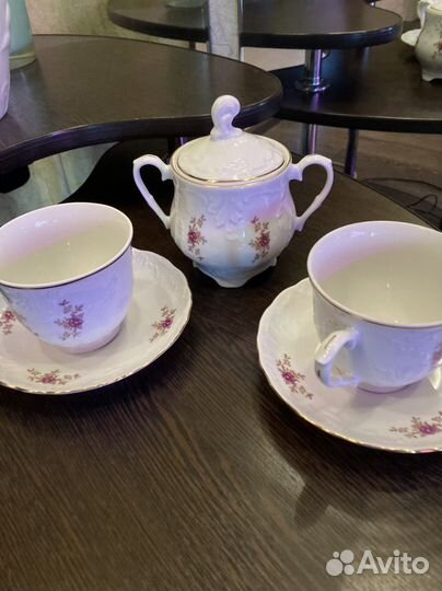 Чашка с блюдцем фарфор Польша