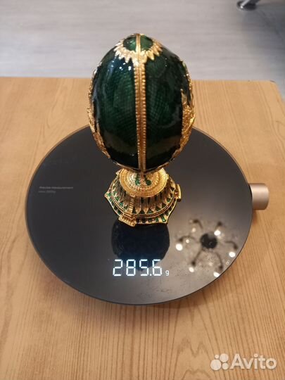 Сувенир Яйцо Фаберже собор (зелёное)
