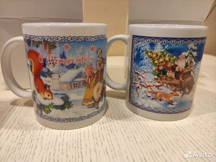 Кружки новые С Рождеством