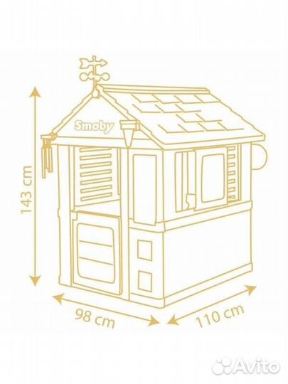 Игровые домики Игровой детский домик Smoby 4 Seasons 102,7 x 121,8 x 143,4 cm