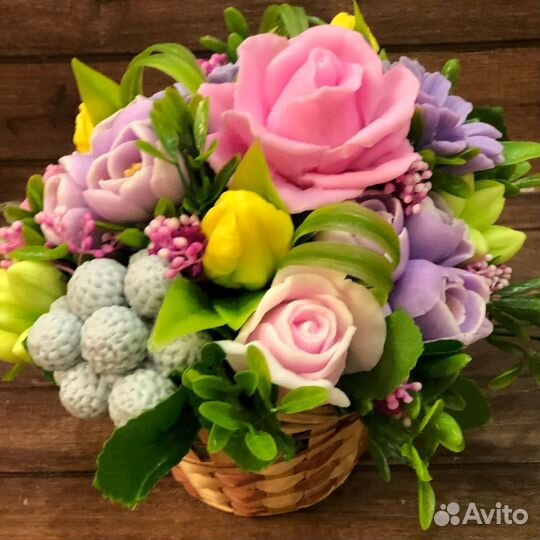 Букет цветов из мыла
