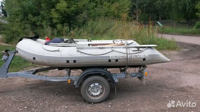 Прицеп для для лодки, Лодка, мотор, тент