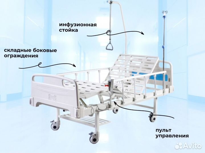 Медицинская кровать функциональная