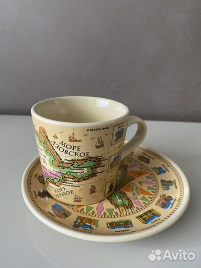 Чашка с блюдцем Крымский сувенир