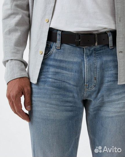 Мужской Ремень Armani Exchange Saffiano Оригинал