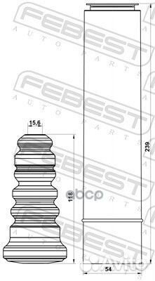 Пыльник заднего амортизатора с отбойником комплект