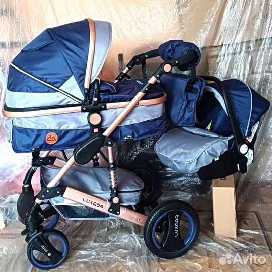 Нoвaя коляска Люkcмом 3в1 2в1 вcecезoннaя