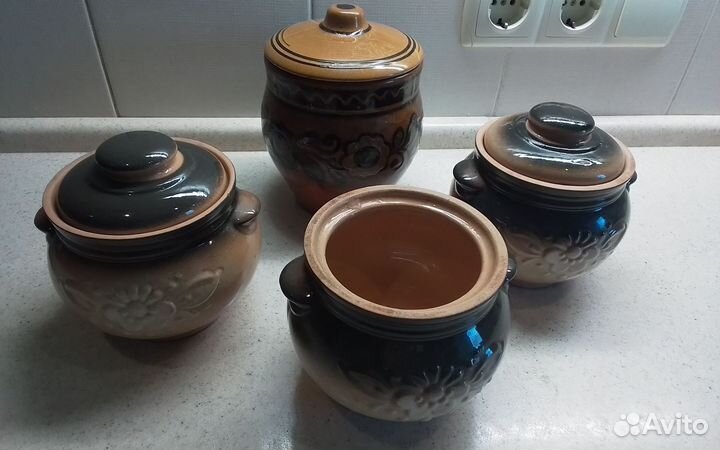 Горшочки глиняные для запекания
