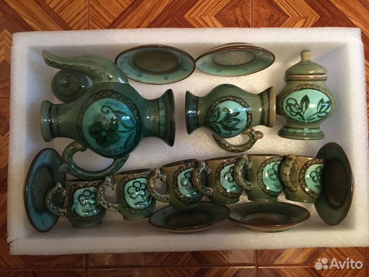 Антикварный Чайно-Кофейный Сервиз 