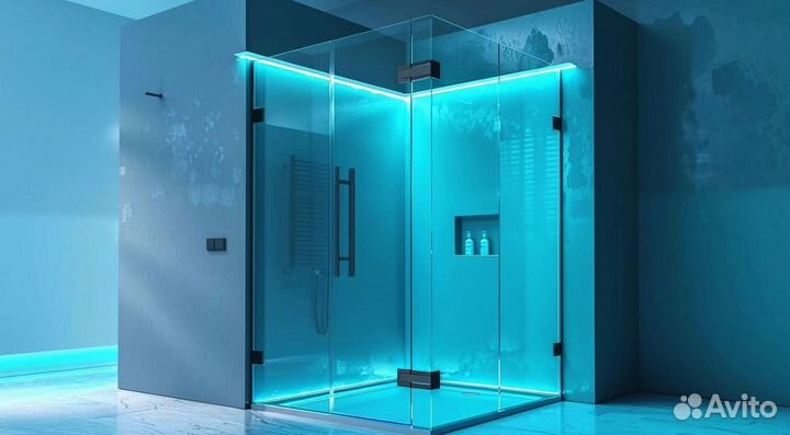 Кабина из стекла