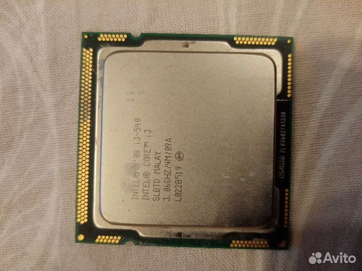 Процессор Intel core i3-540