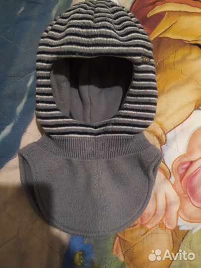 Шапка шлем для мальчика 46 48