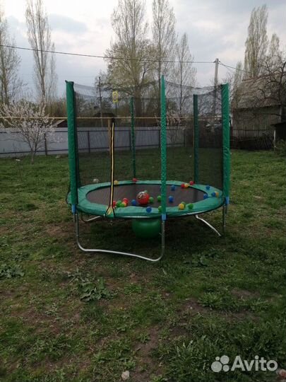 Батут Trampoline сеткой 2.4 метра