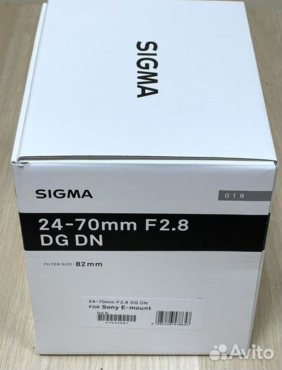 Sigma AF 24-70mm f/2.8 DG DN ART Sony E Новый