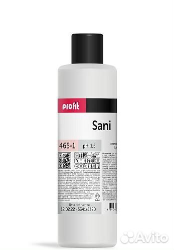 Моющий концентрат для сантехники profit sani, 1 л