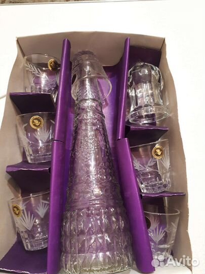 Набор графин и рюмки СССР