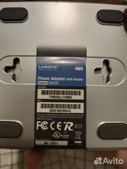 Voip шлюз Linksys SPA-2102