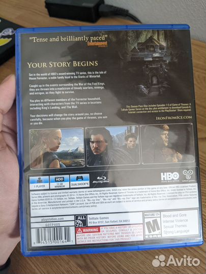 Game of Thrones: A Telltale Game Series для PS4