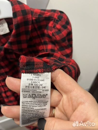 Рубашка для девочки Gap, размер 92