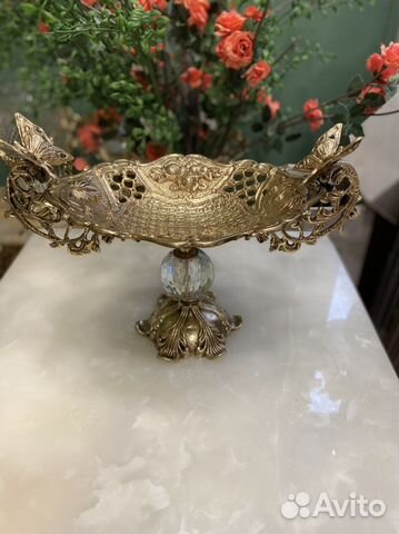Конфетница бронзовая