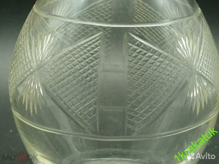 Графин ликерник русское стекло 20 век мальцов