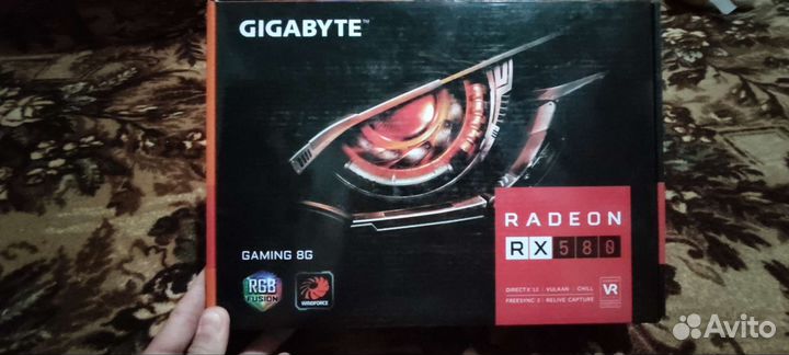 Видеокарта gigabyte AMD Radeon RX 580 gaming 8GB