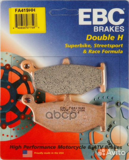 Тормозные колодки EBC FA419HH EBC Brakes