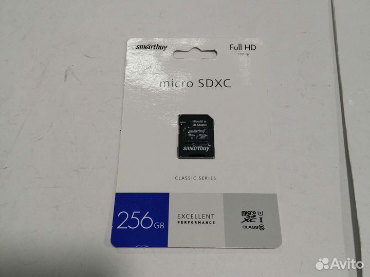 Карта памяти Micro SD 256GB Smartbuy новая