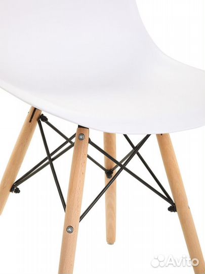 Стул в стиле eames DSW,белый, 1 шт