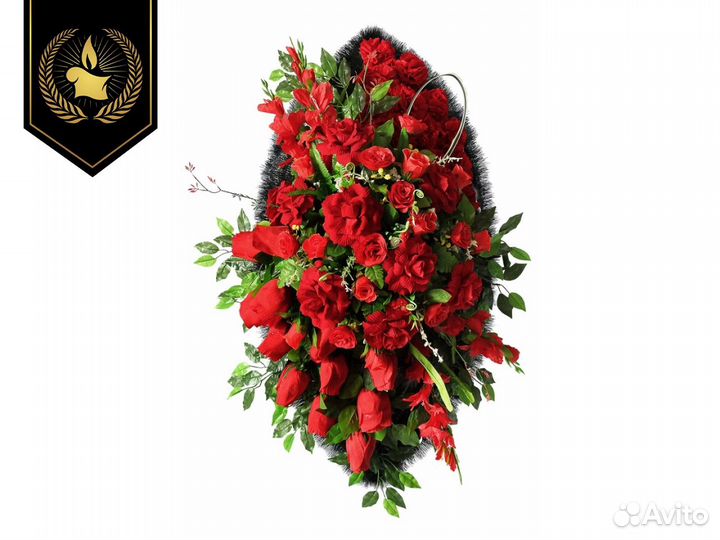 Венок ритуальный элитный № 39