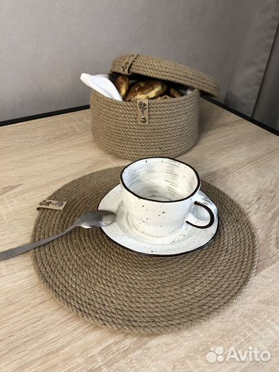 Джутовая корзина