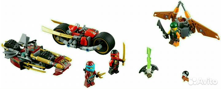 Lego Ninjago 70600 Погоня на мотоциклах. Новый