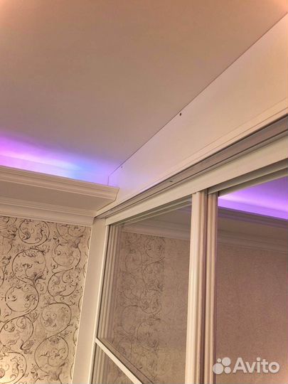 Раздвижная перегородка с матовым стеклом